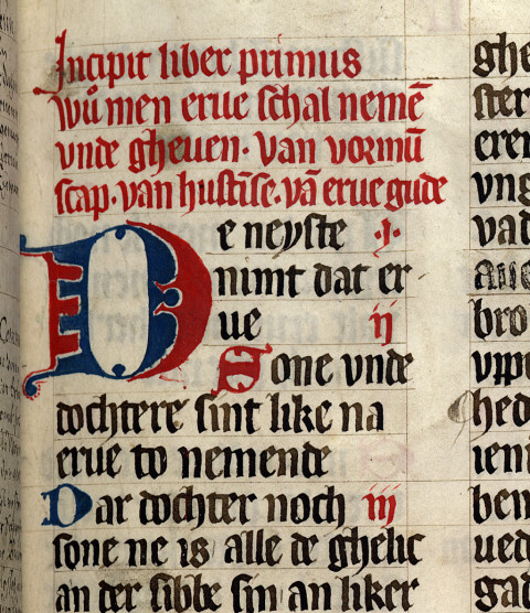 Ausschnitt Anfang Buch 1